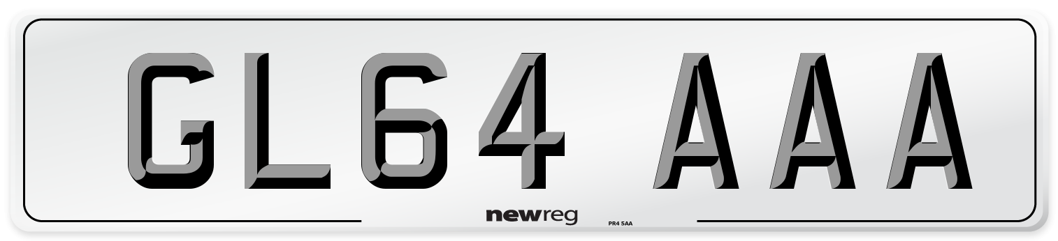 GL64 AAA Number Plate from New Reg